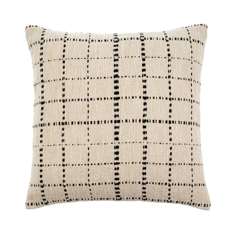 20x20 Handloom Check Pillow-Final Sale