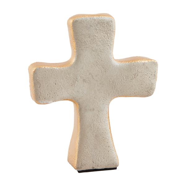 Concrete Cross w/ Gold