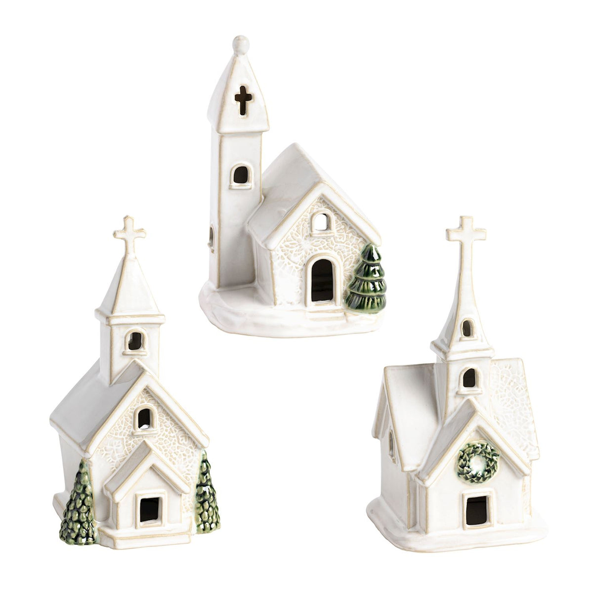 Ceramic Church Sitter (3 Styles)