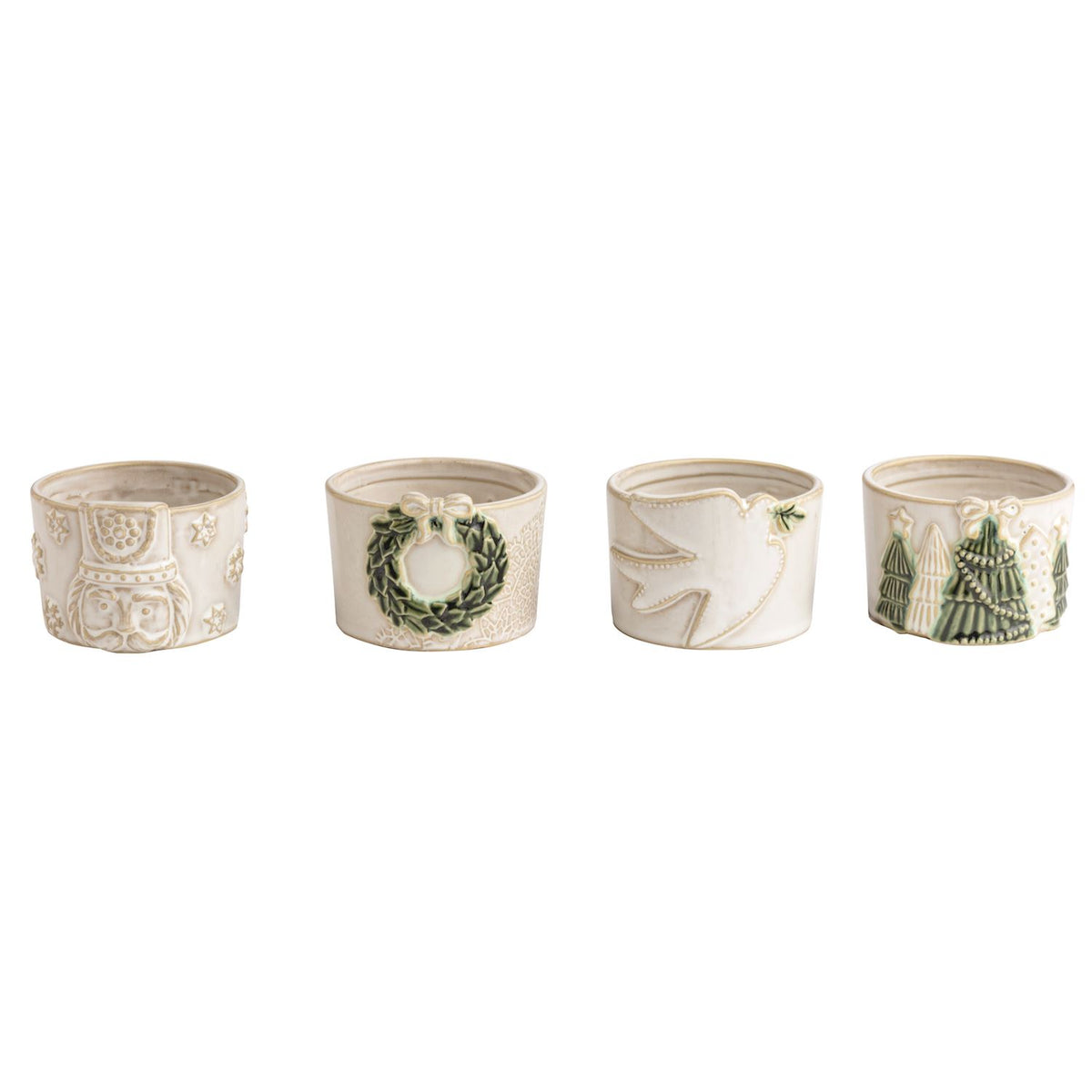 White Christmas Tidbit Bowl (4 Styles)