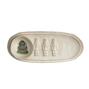 Nutcracker Serving Tray & Tree Dish (Set of 2)