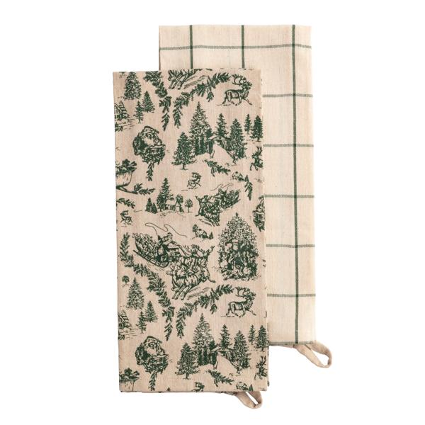 Christmas Patterned Tea Towels (3 Styles)