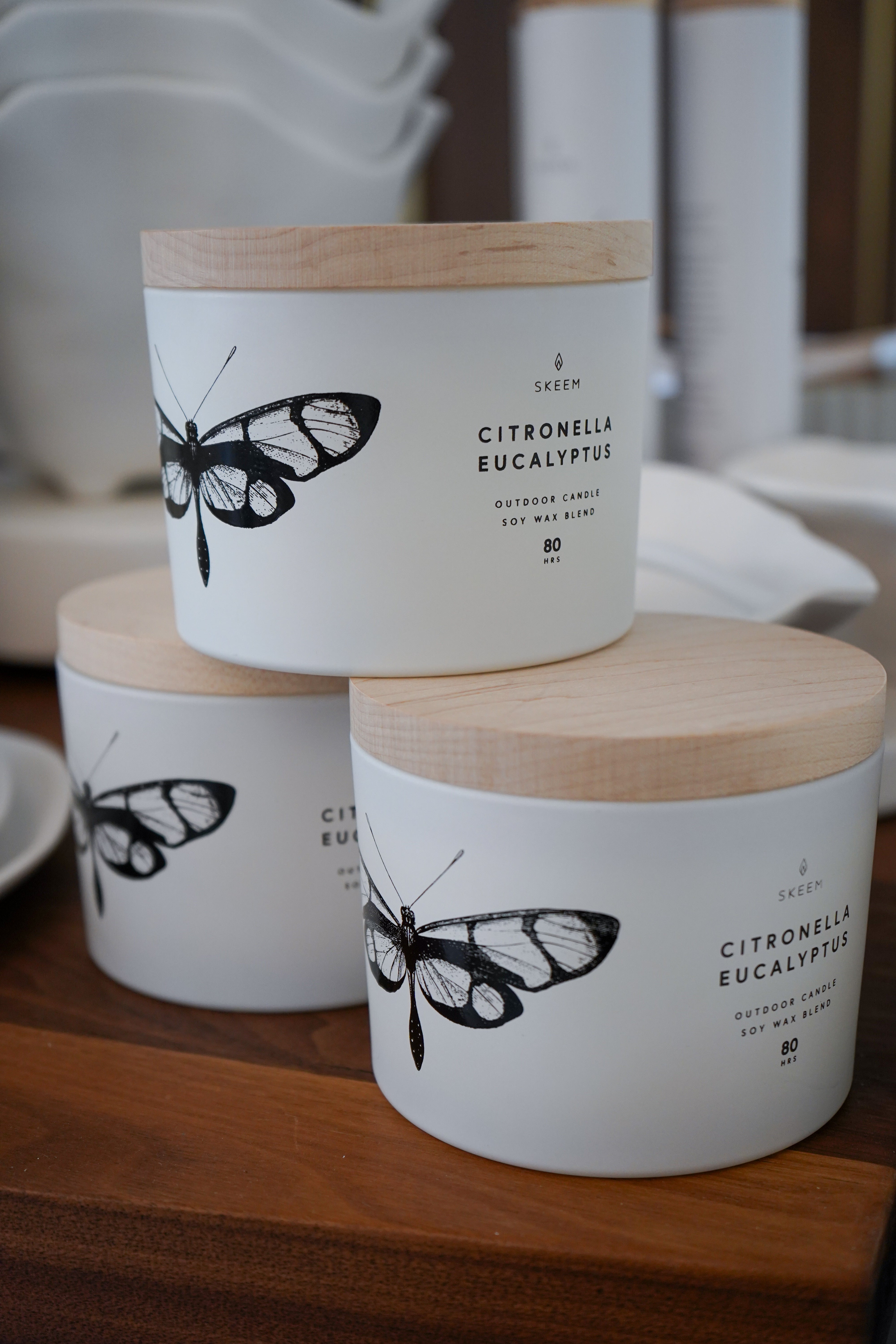 Citronella Indoor/ Outdoor Three Wick Candle (2 Styles)