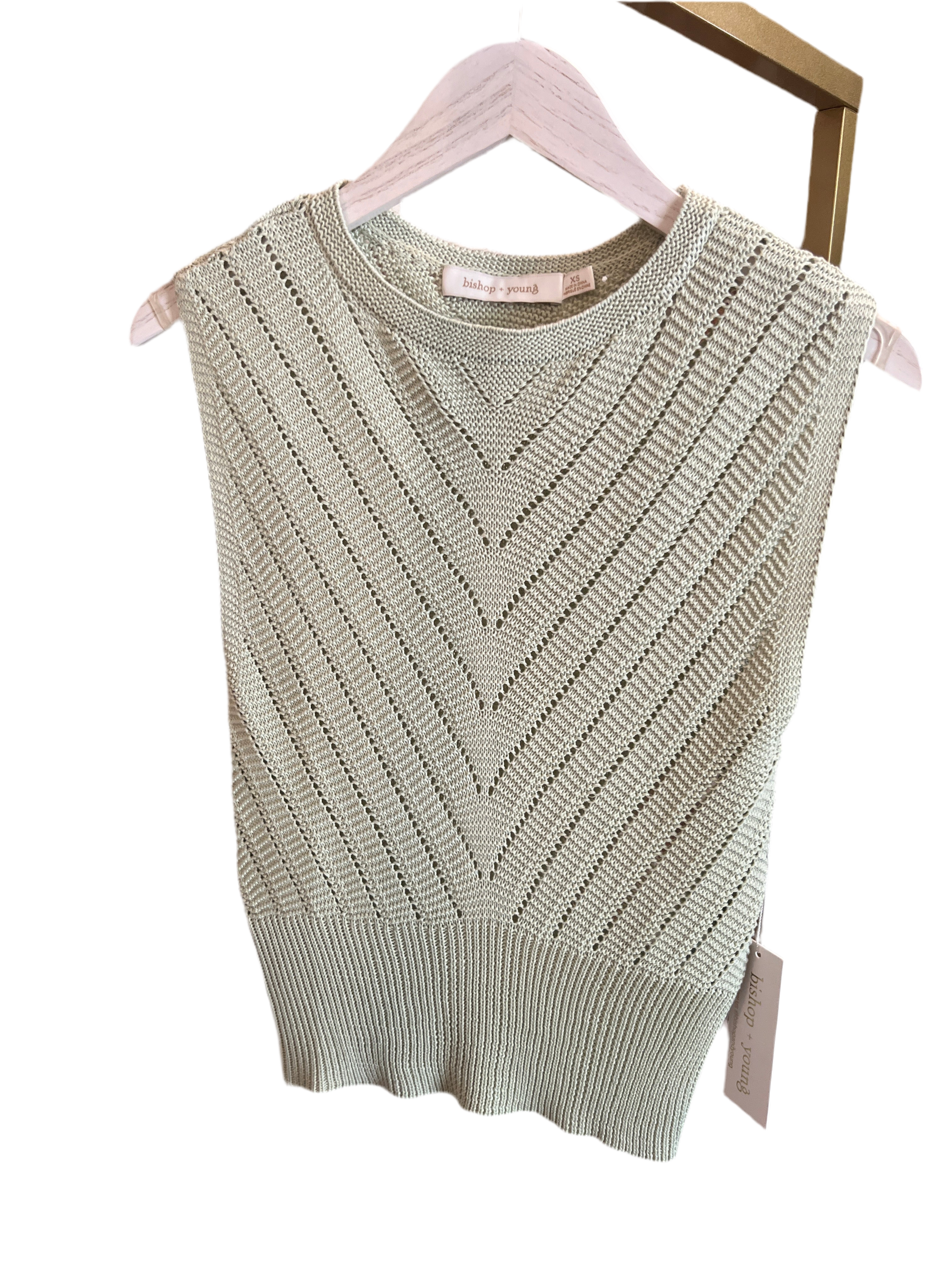 Zen Sleeveless Sweater-Aloe