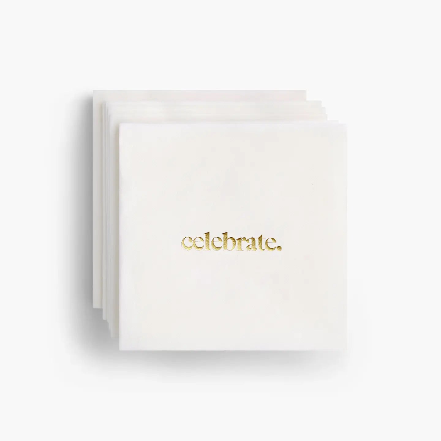 Celebrate Gold Foil Cocktail Napkins - Set of 20