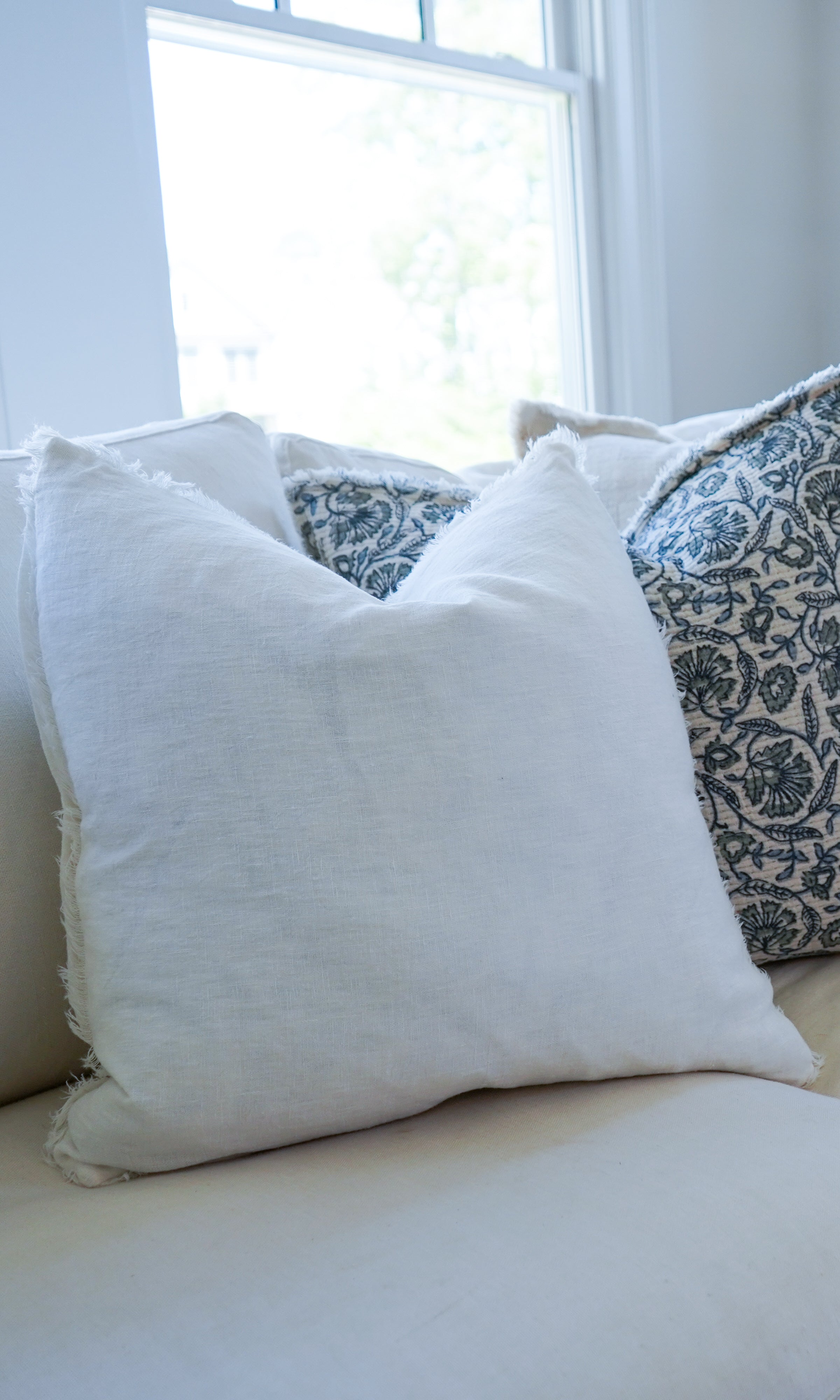 Ivory Linen Pillow