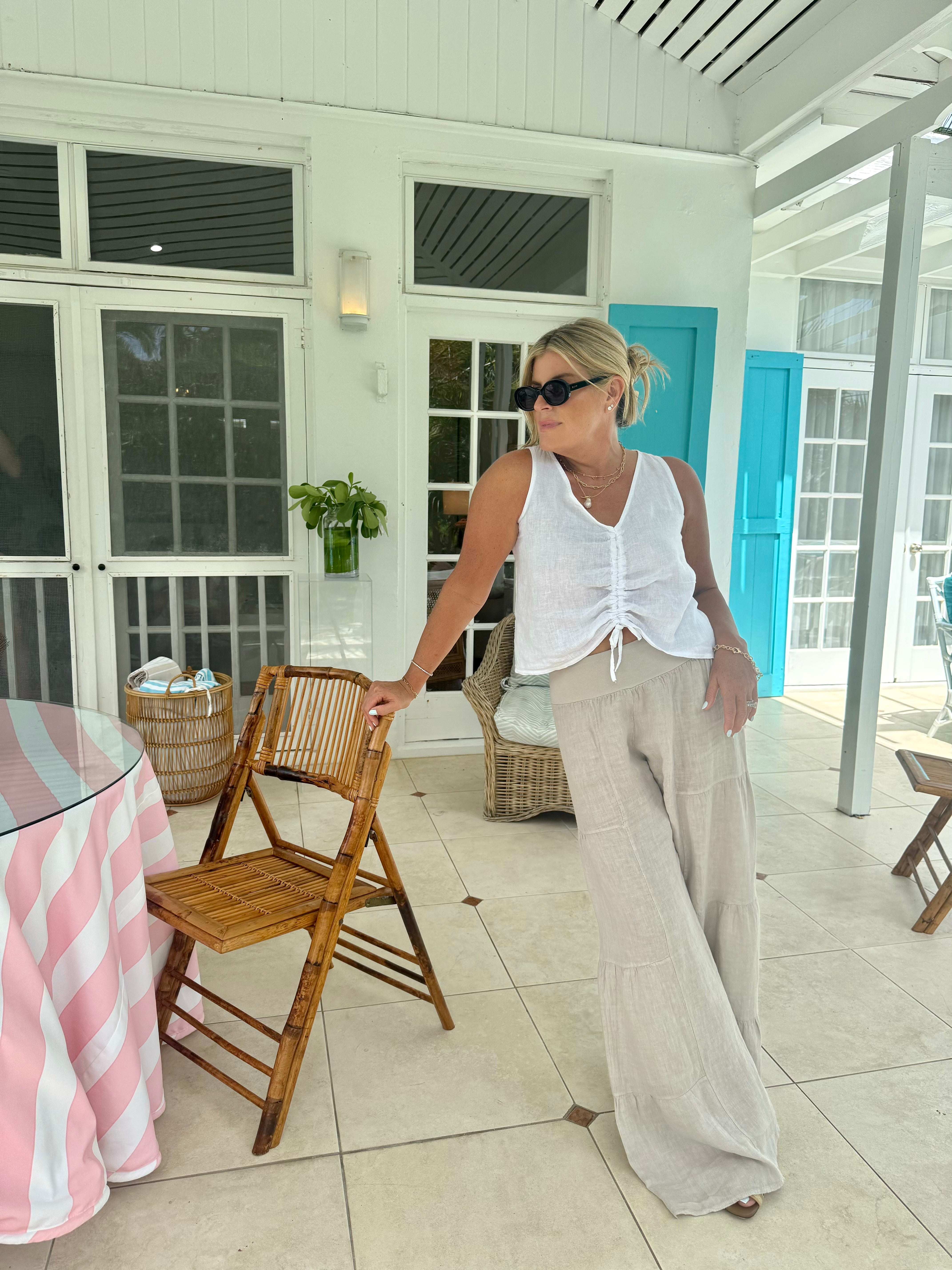 Palazzo Linen Pants