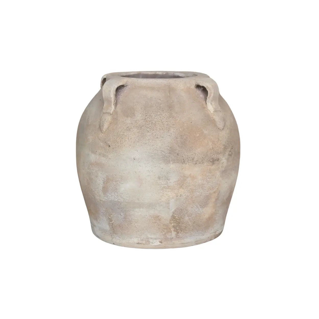 Blanc Beige Washed Vase-5"x5"