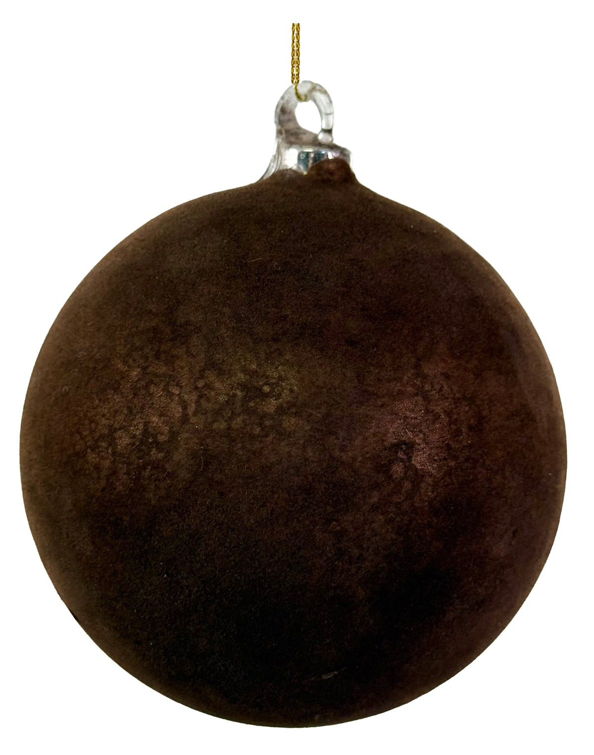 Chocolate Brown Velvet Ornament (2 Sizes)
