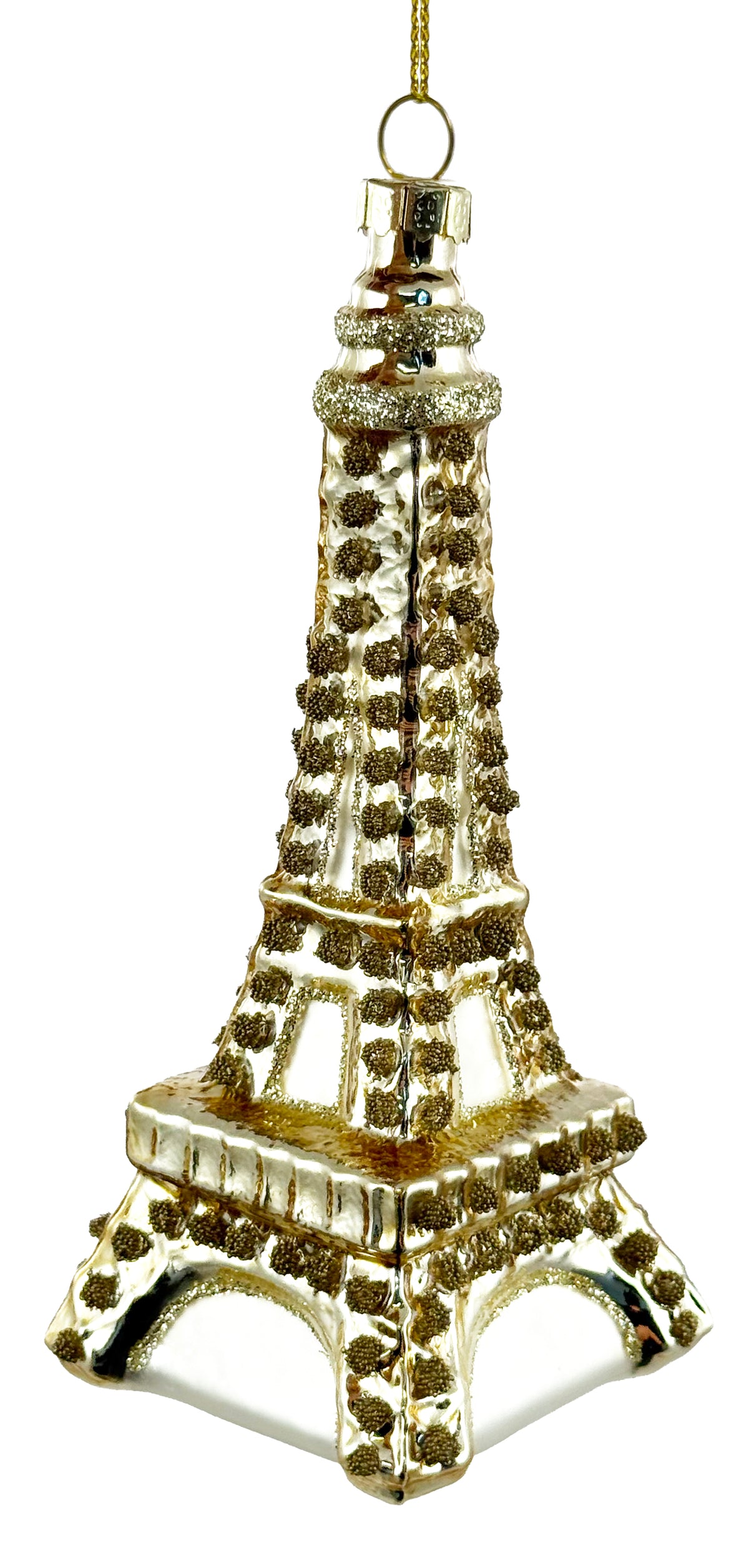 Glass Eiffel Tower Ornament-Gold