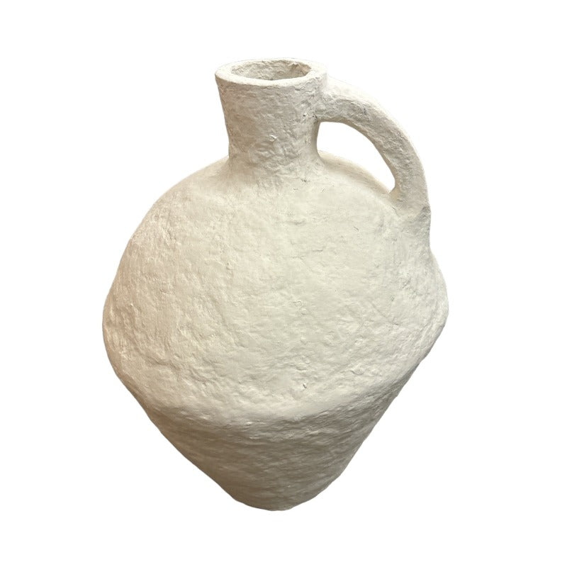 Paper Mache Vase w/ Handle