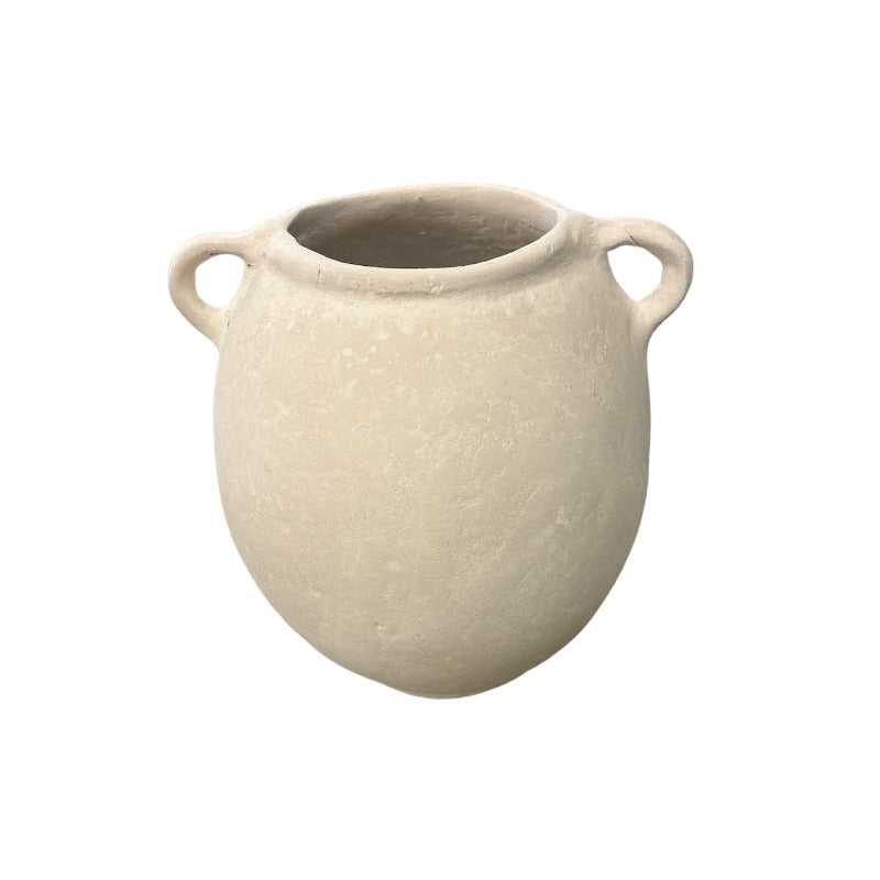 Paper Mache Vase w/ Handles