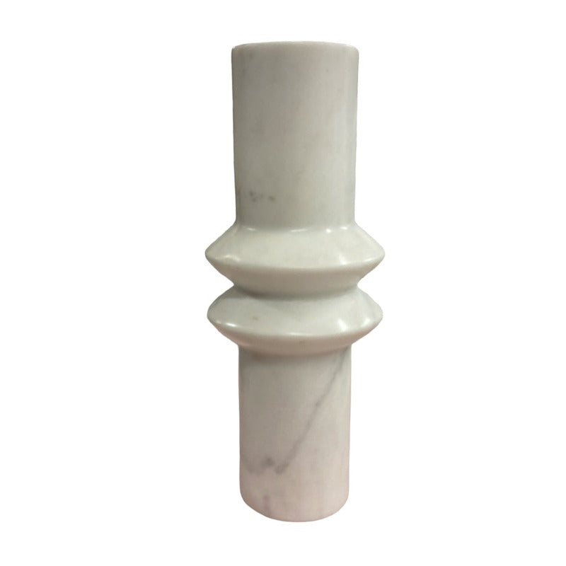 White Marble Candlestick (3 Sizes)