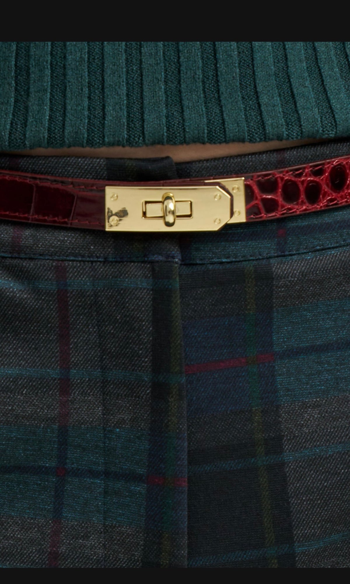 Leather Belt-Pebbled Wine