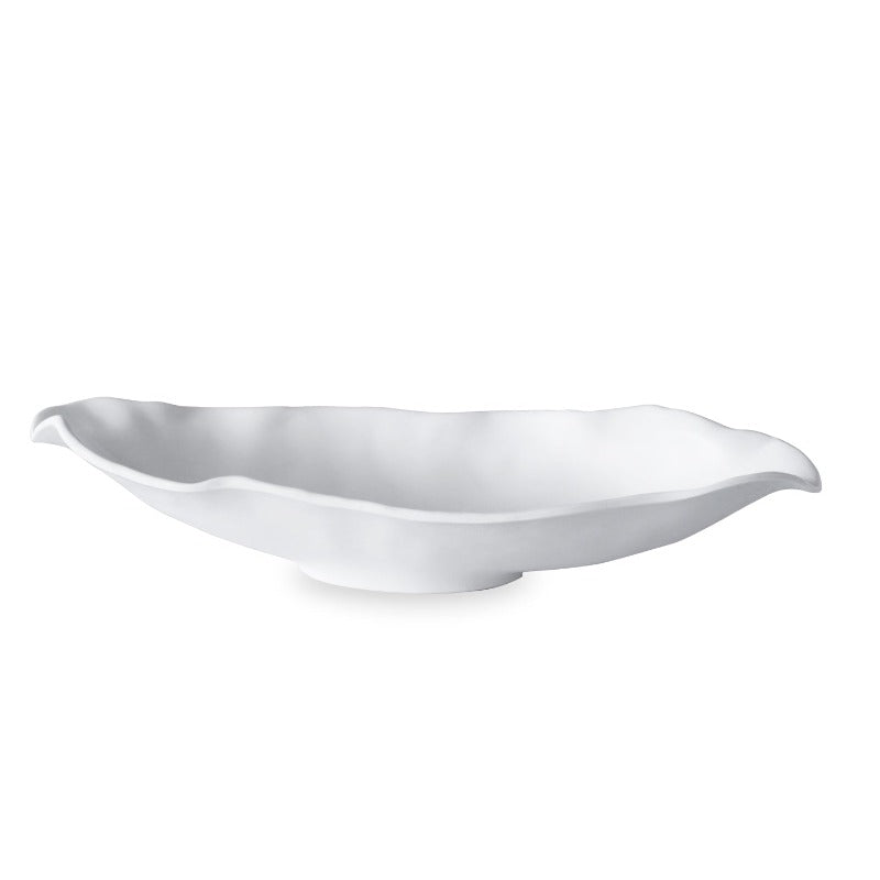 Medium White Oval Bowl