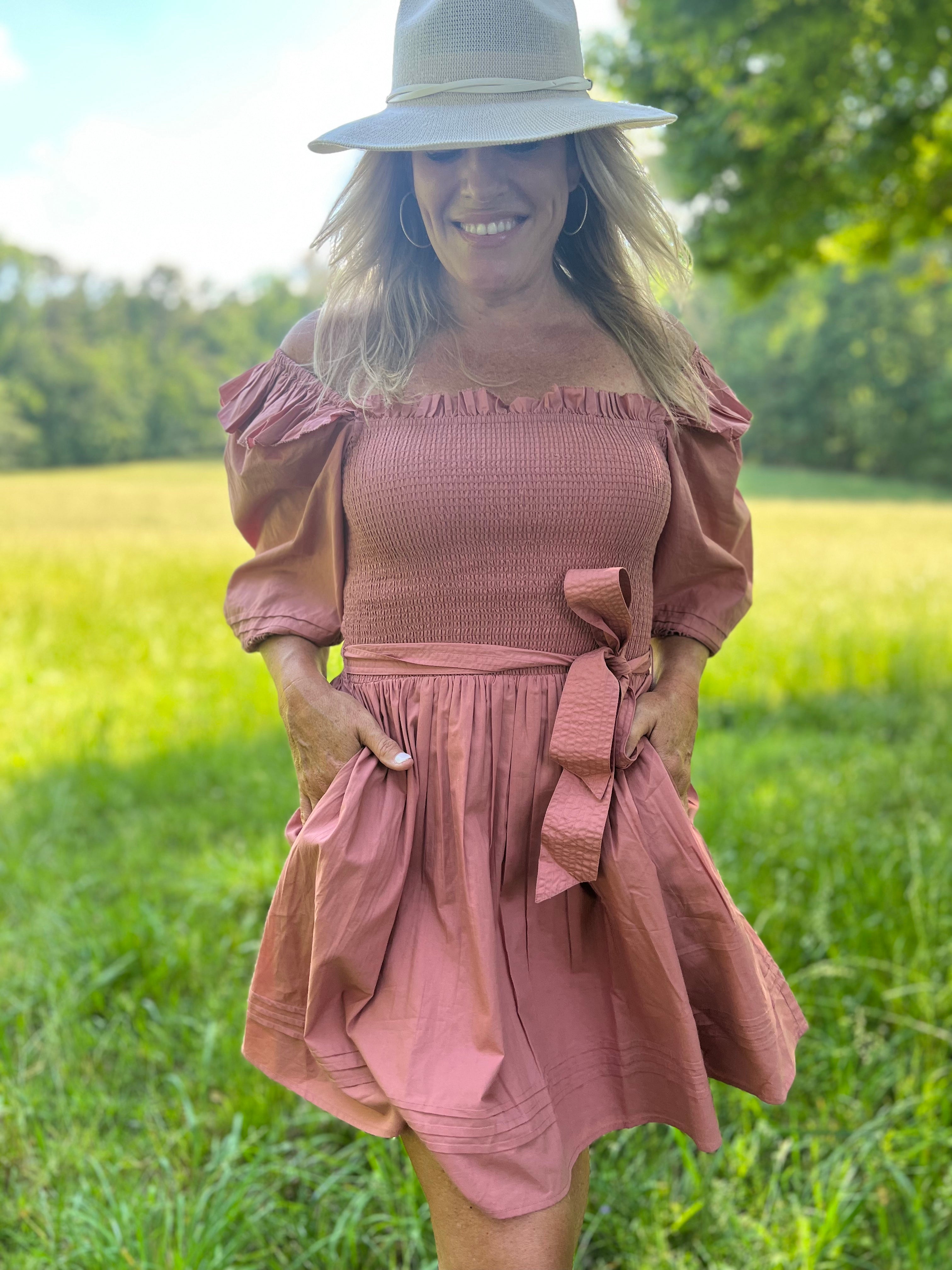 Cassia Dress-Rose