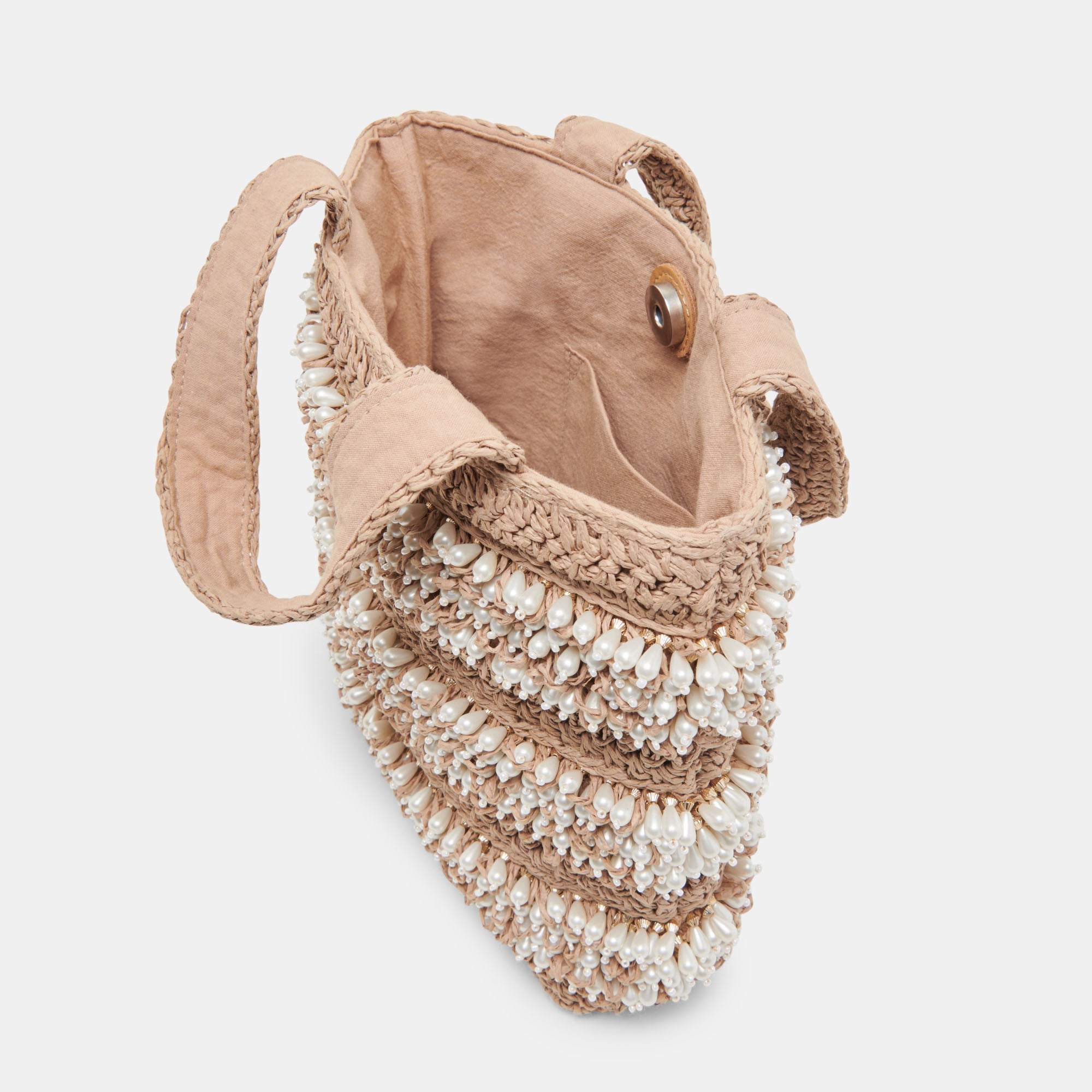 Mallorca Handbag-Pearl Raffia