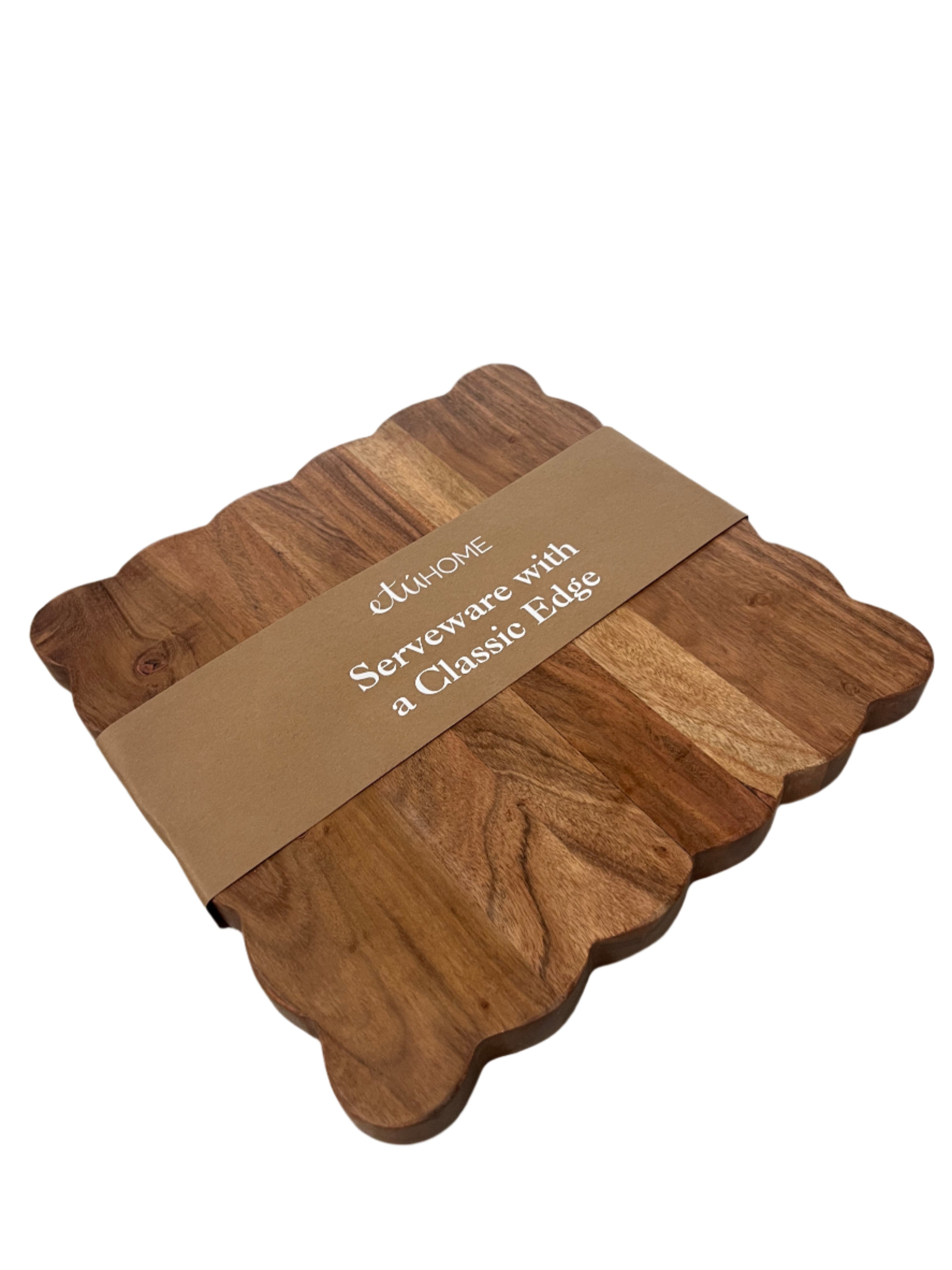 Large Square Scalloped Board
