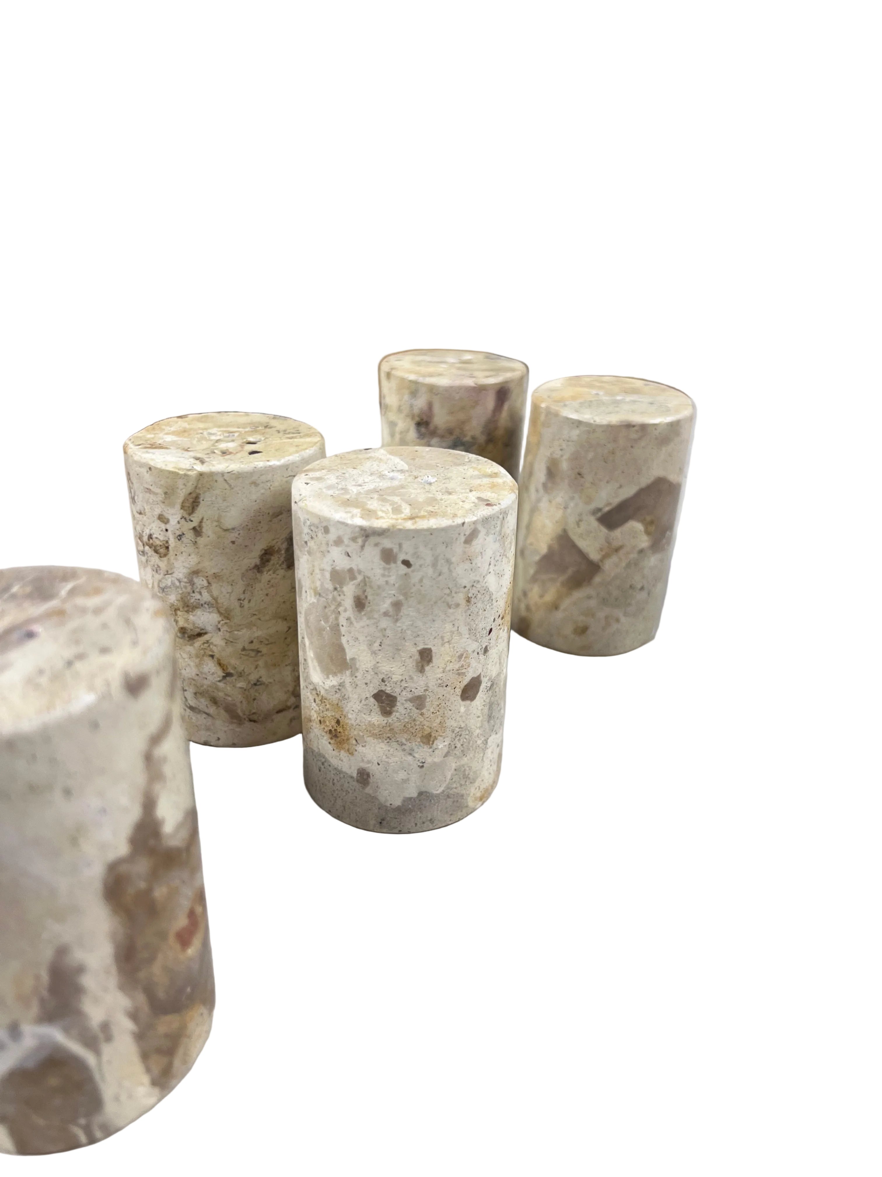 Marble Salt & Pepper Shakers (Set of 2)