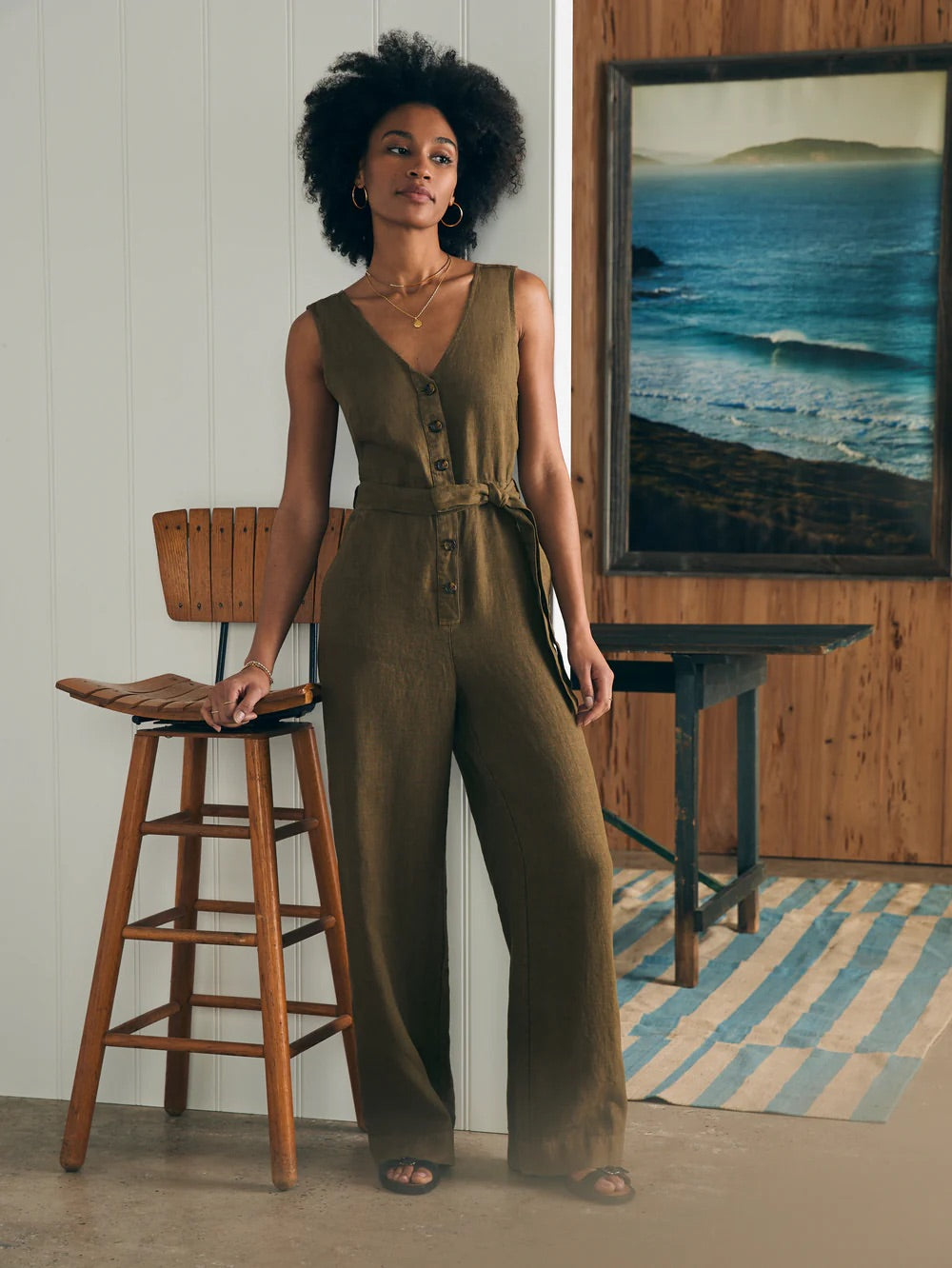 Alina Linen Jumpsuit