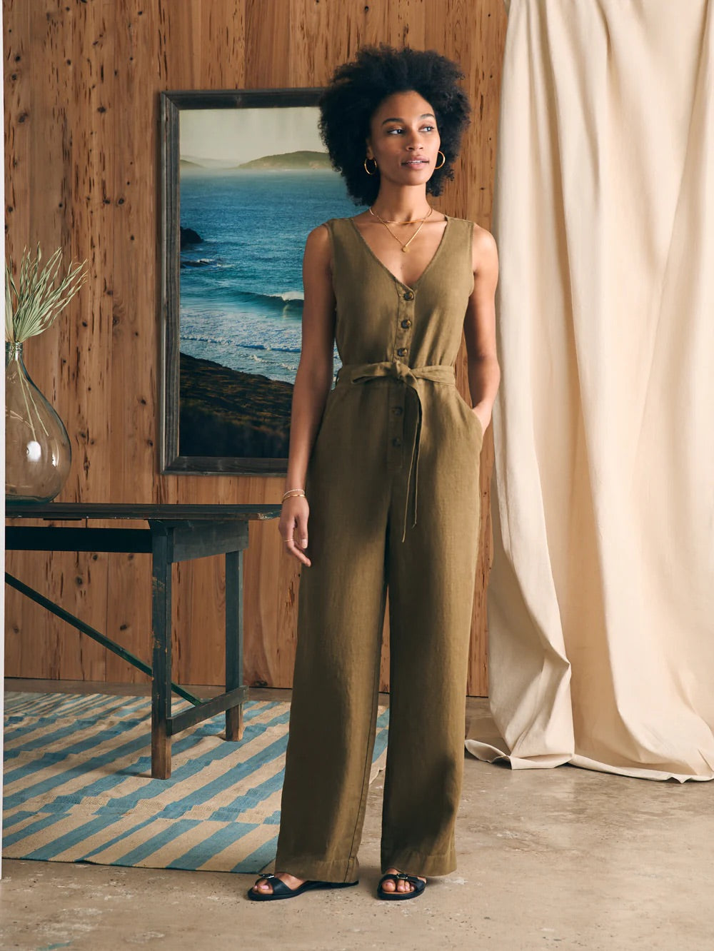 Alina Linen Jumpsuit