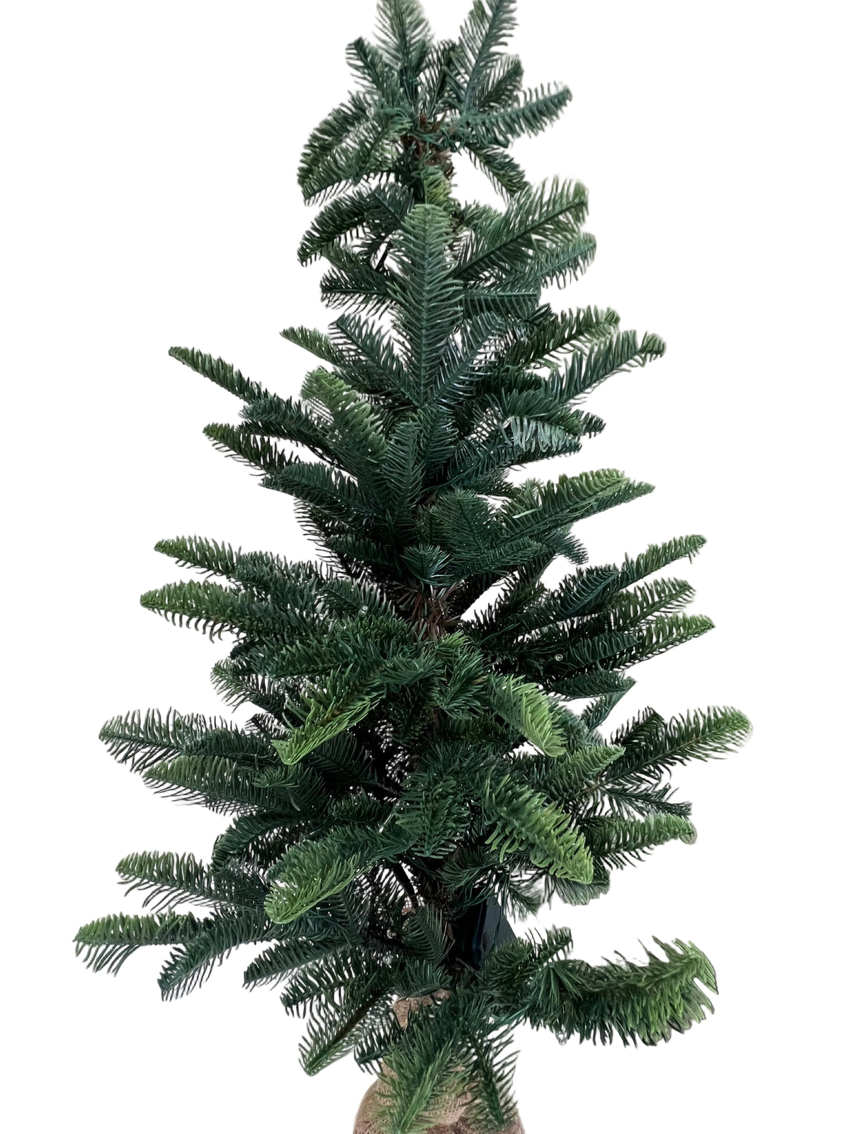 3ft Pre-Lit Pine Tree w/ Burlap Base