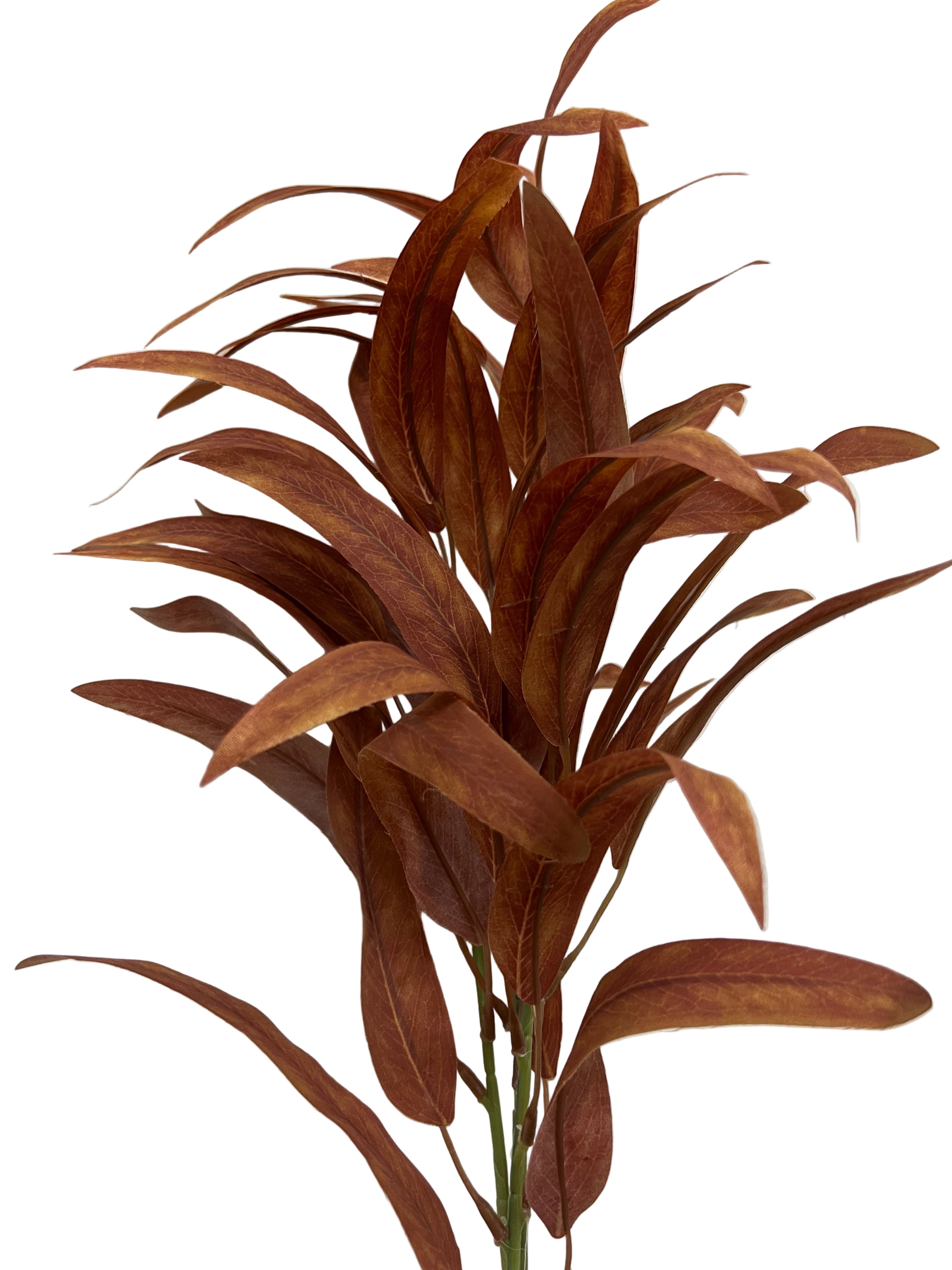 28" Willow Leaf Spray-Burnt Orange