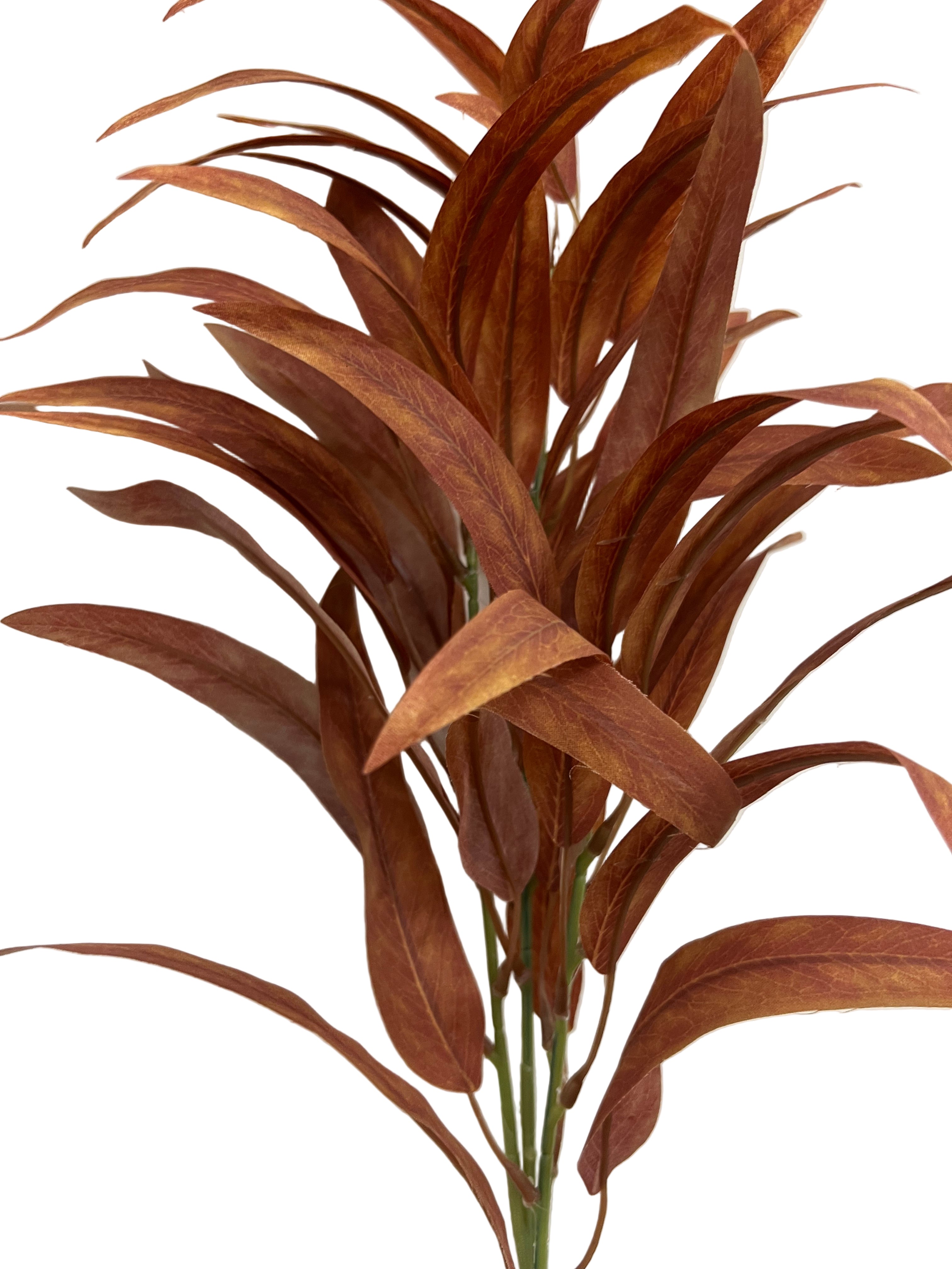 28" Willow Leaf Spray-Burnt Orange