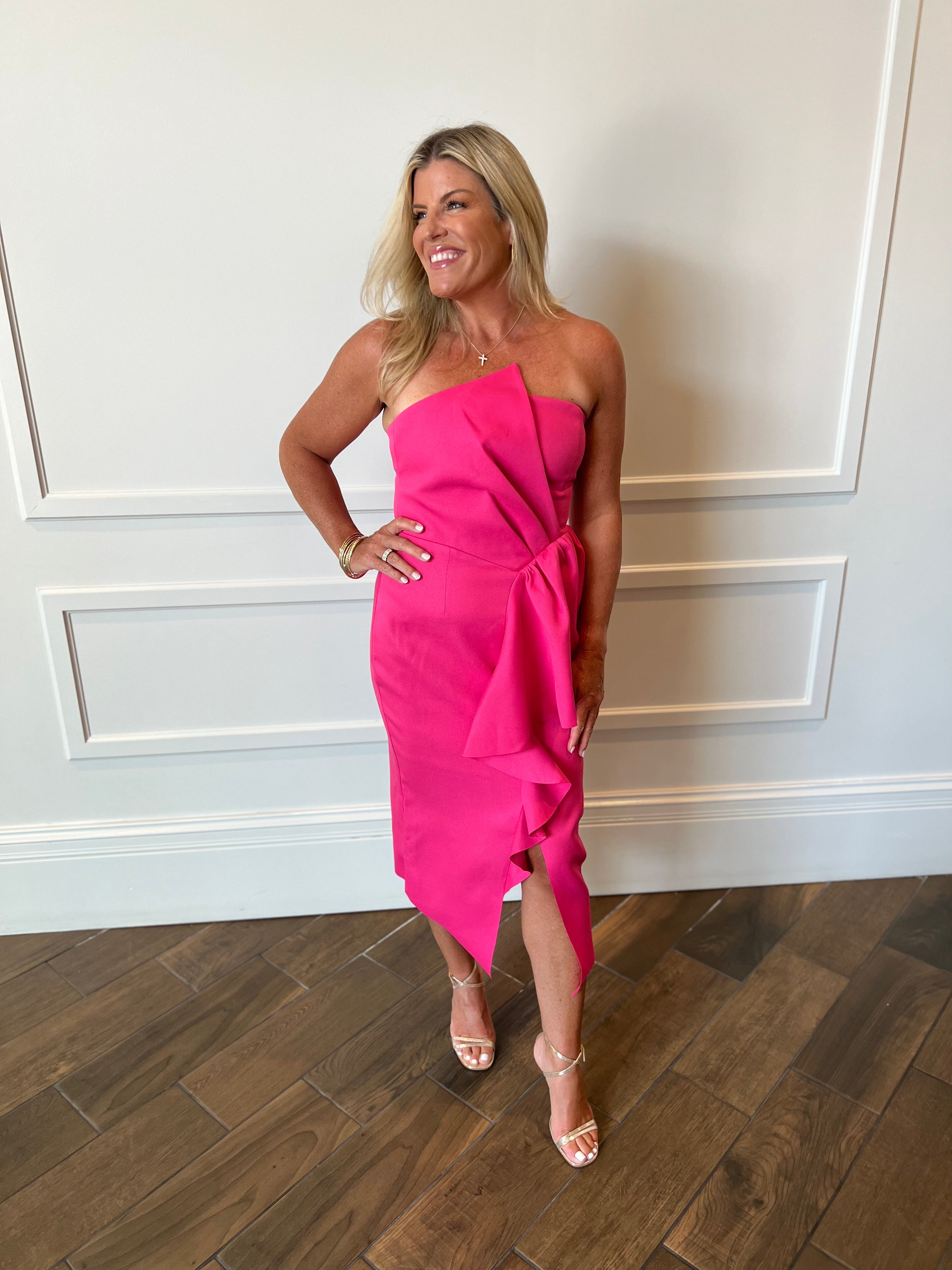 Reception Dress-Fuchsia
