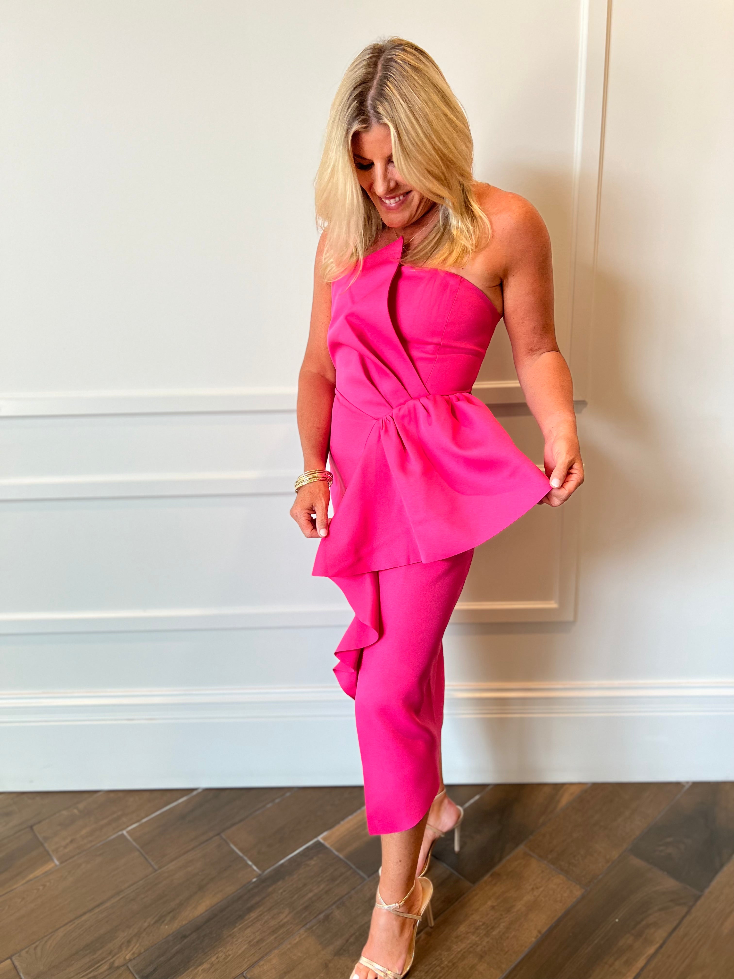 Reception Dress-Fuchsia