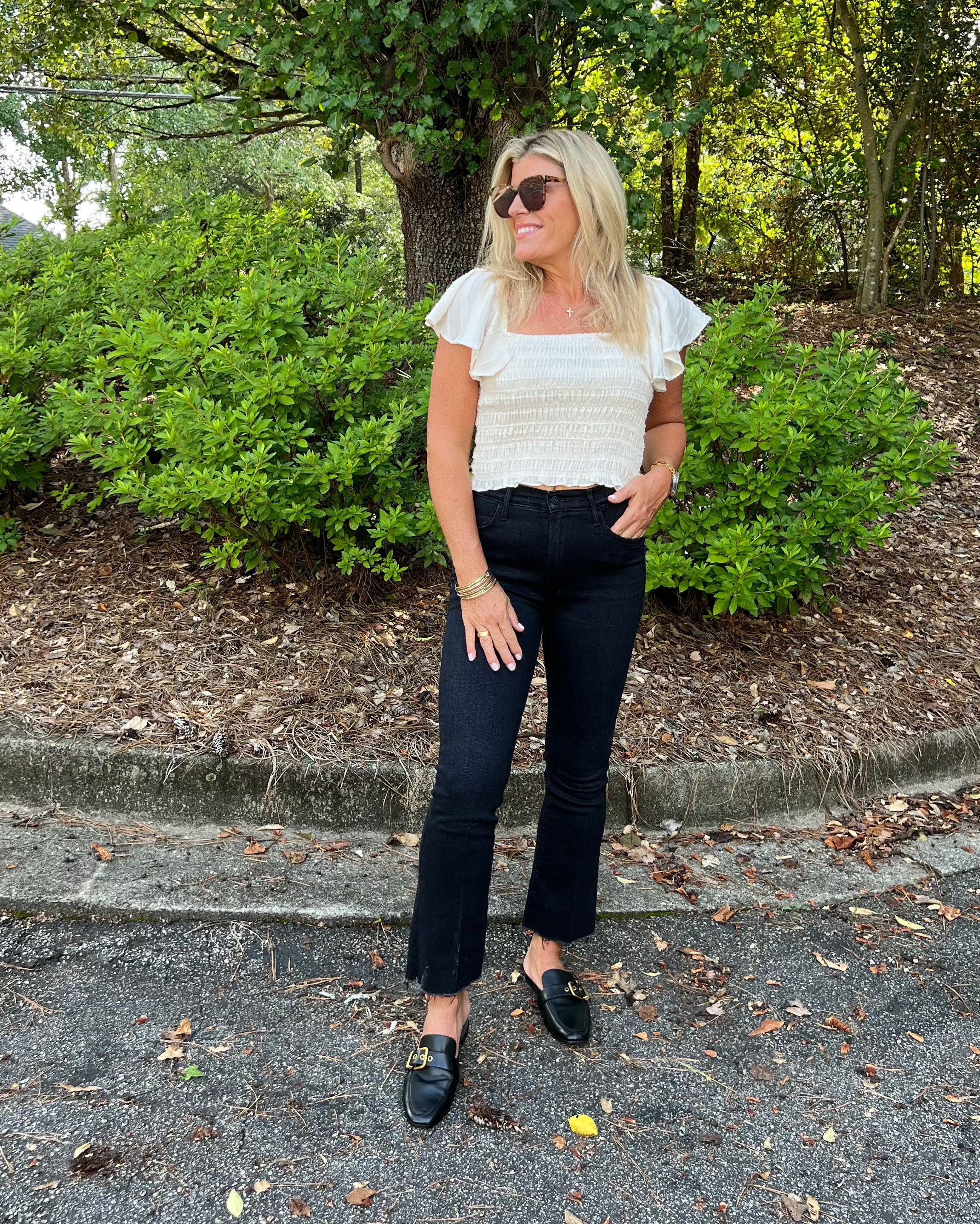 Flutter Crop Top-Cream-Final Sale