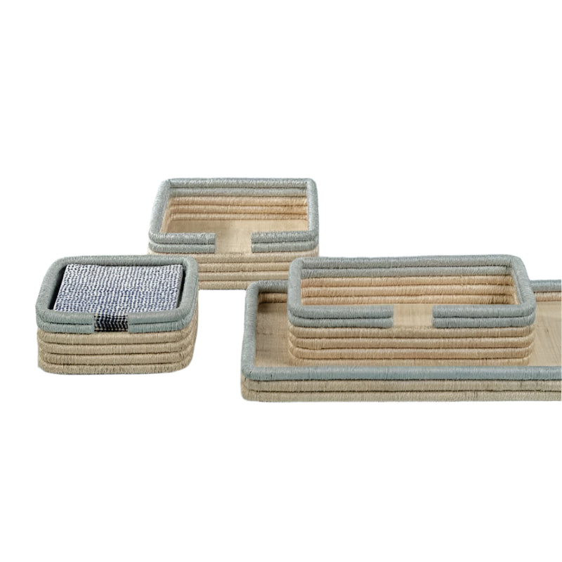 Coiled Raffia Lunch Napkin Holder