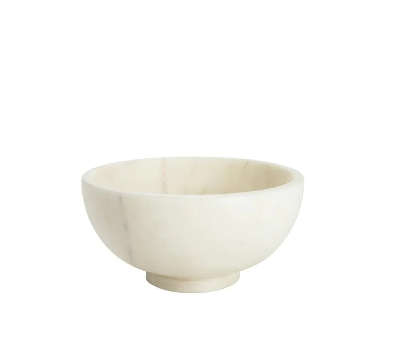 White Marble Bowl - 6"