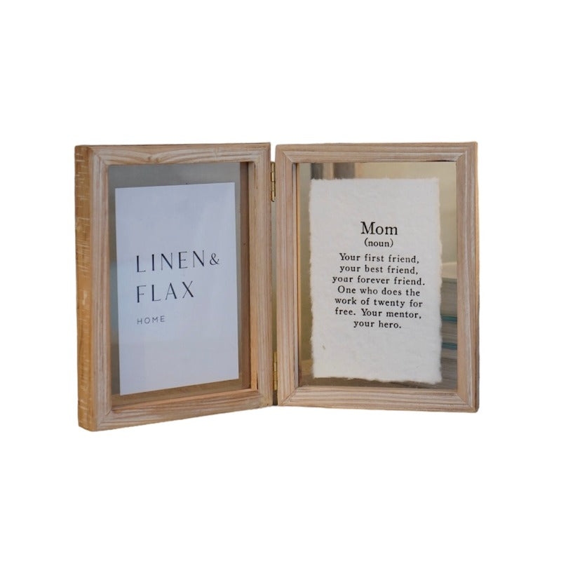 Mom Sentiment Hinged Frame