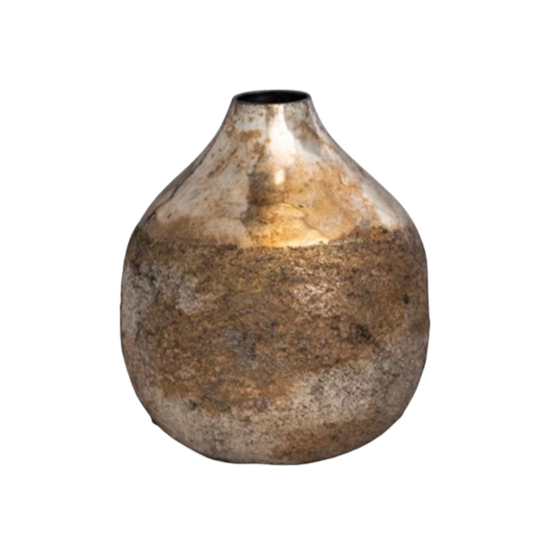 Burnt Gold Metal Vase (3 Sizes)