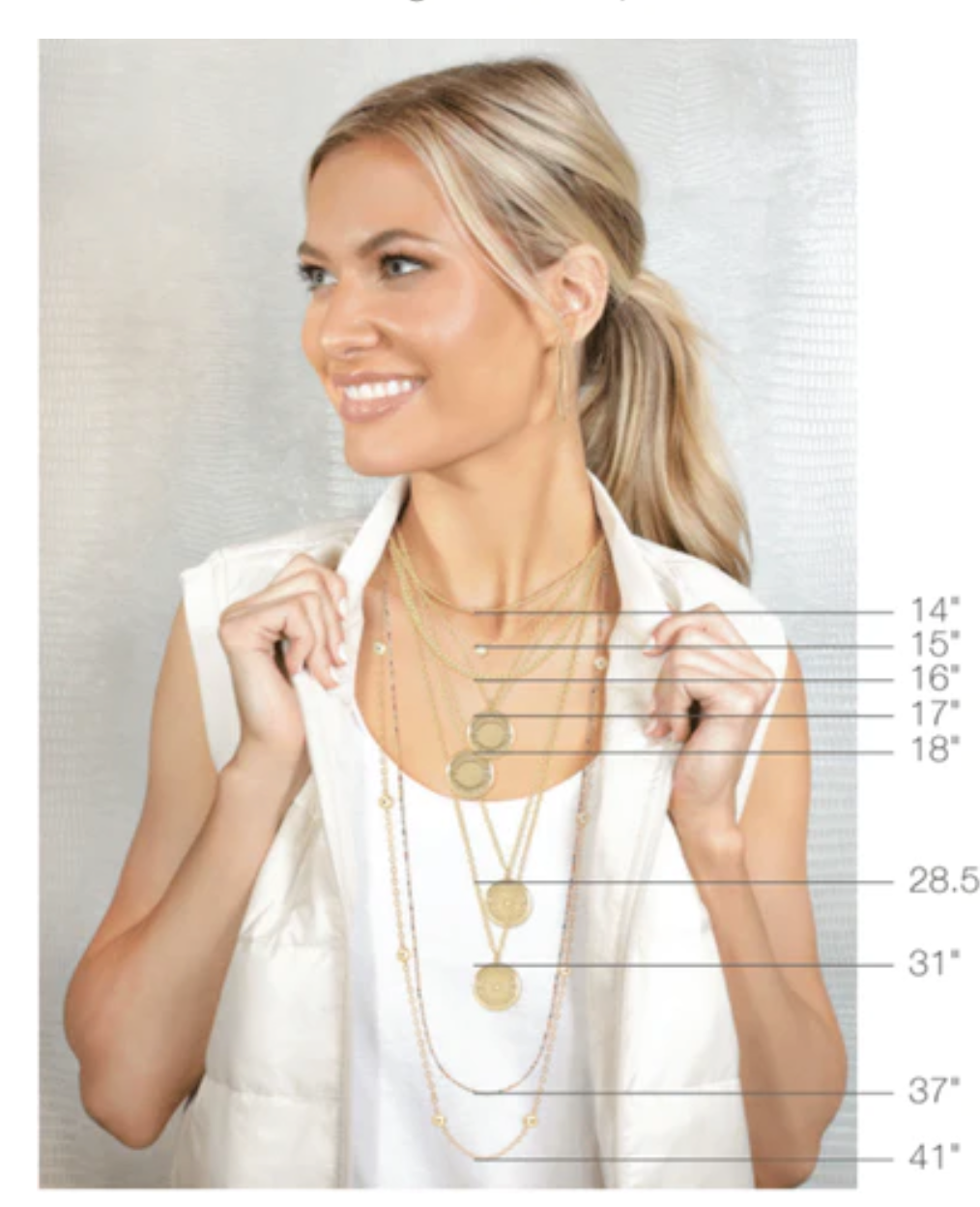 Halo Gold Charm Necklace