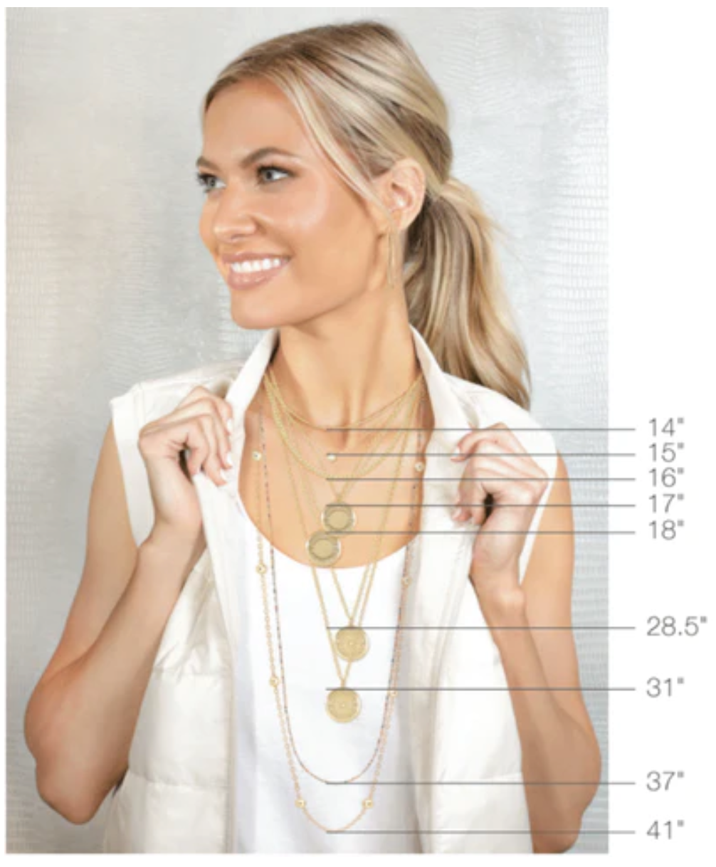 16" Necklace - Love Gold Charm