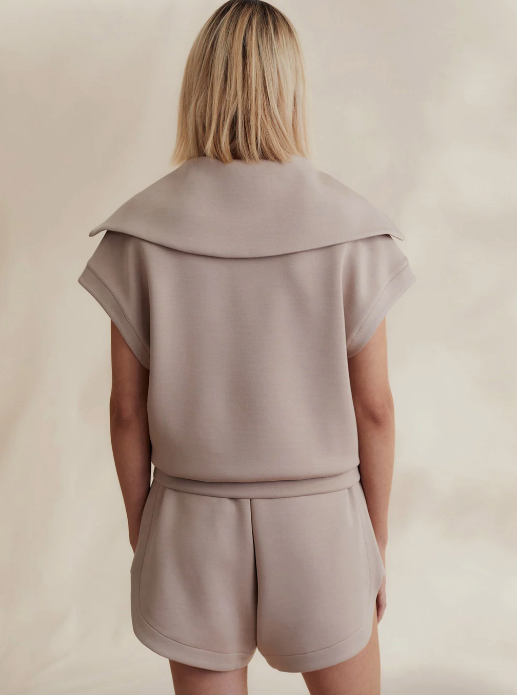 Dexter Half Zip-Taupe