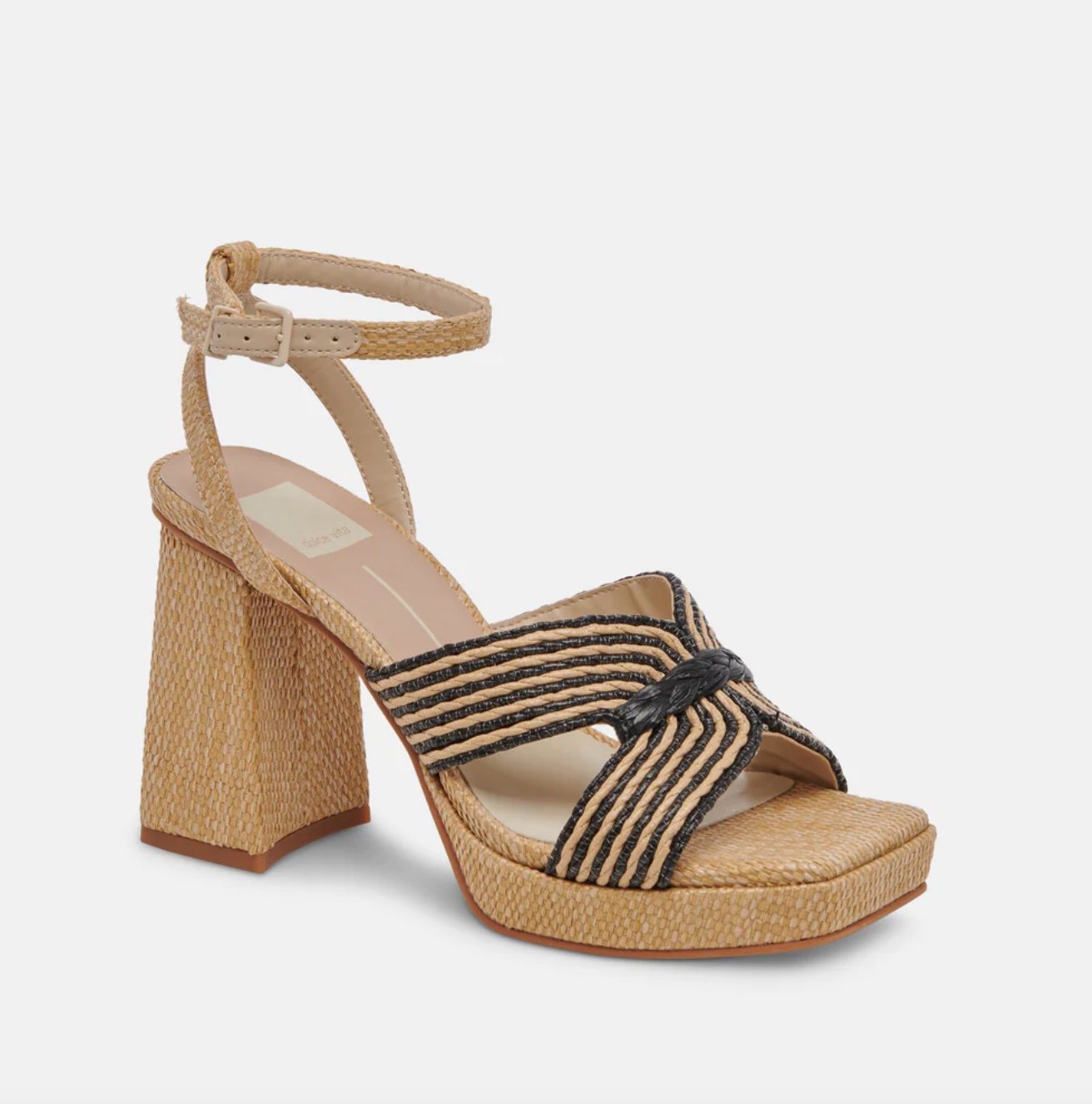 Aries Heels-Black/Natural-Final Sale