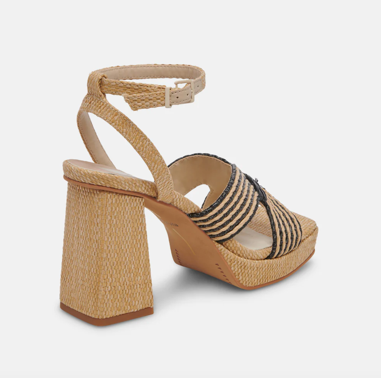 Aries Heels-Black/Natural-Final Sale