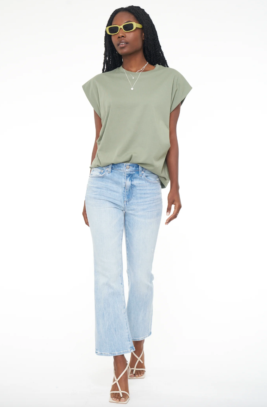 Trina Muscle Tee-Green