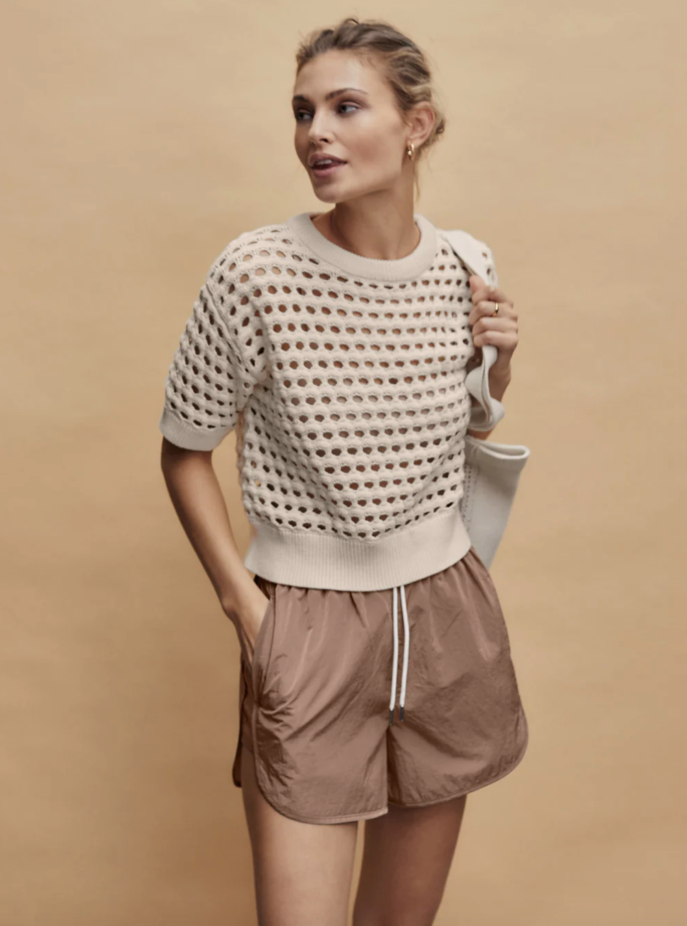 Claybourne Sweater Tee-Coconut