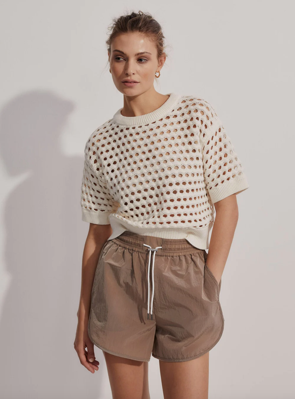 Claybourne Sweater Tee-Coconut