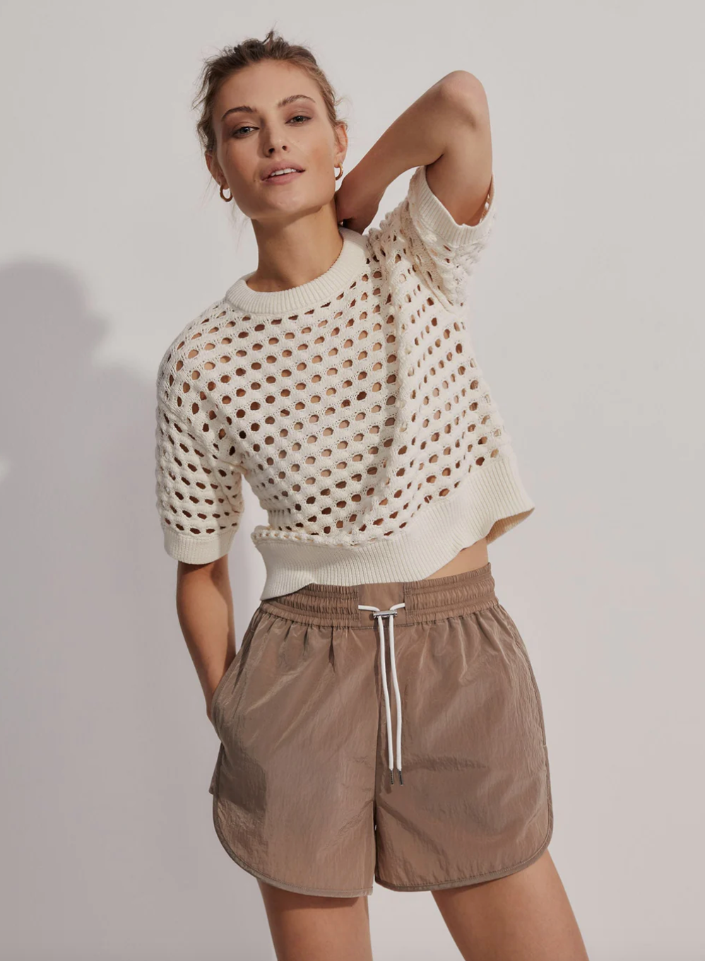 Claybourne Sweater Tee-Coconut