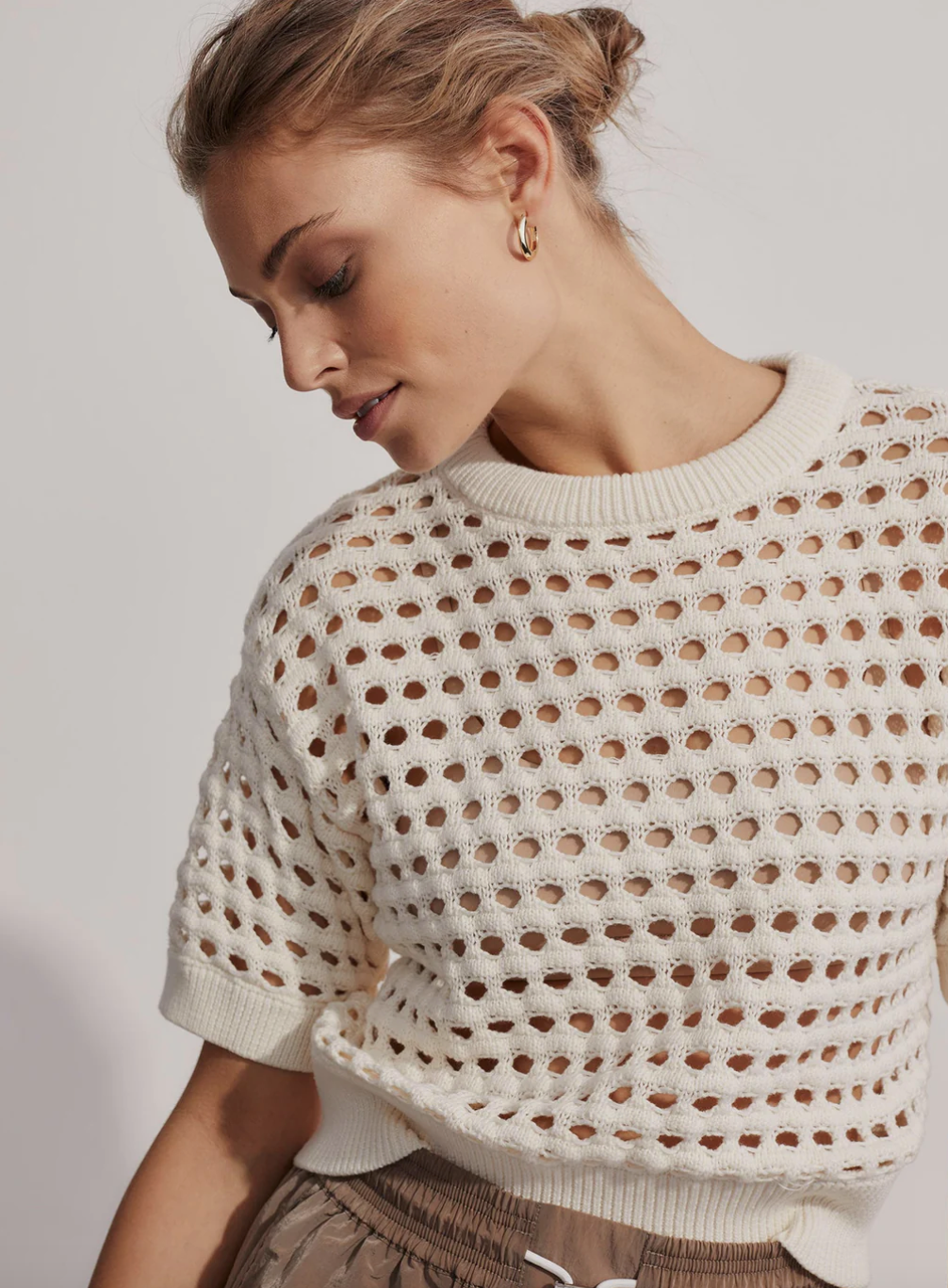Claybourne Sweater Tee-Coconut
