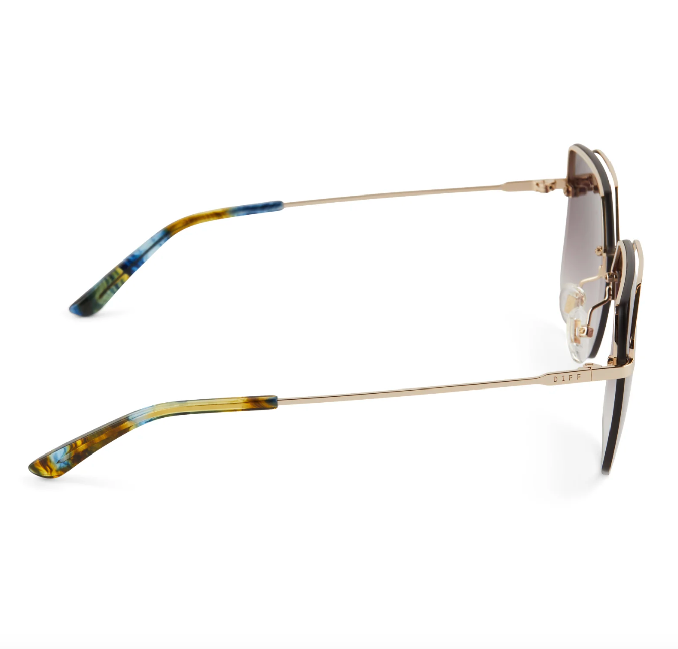 Bree-Gold+Brown Polarized Sunglasses