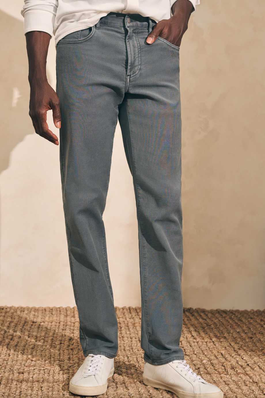 Stretch Terry Pant-Slate