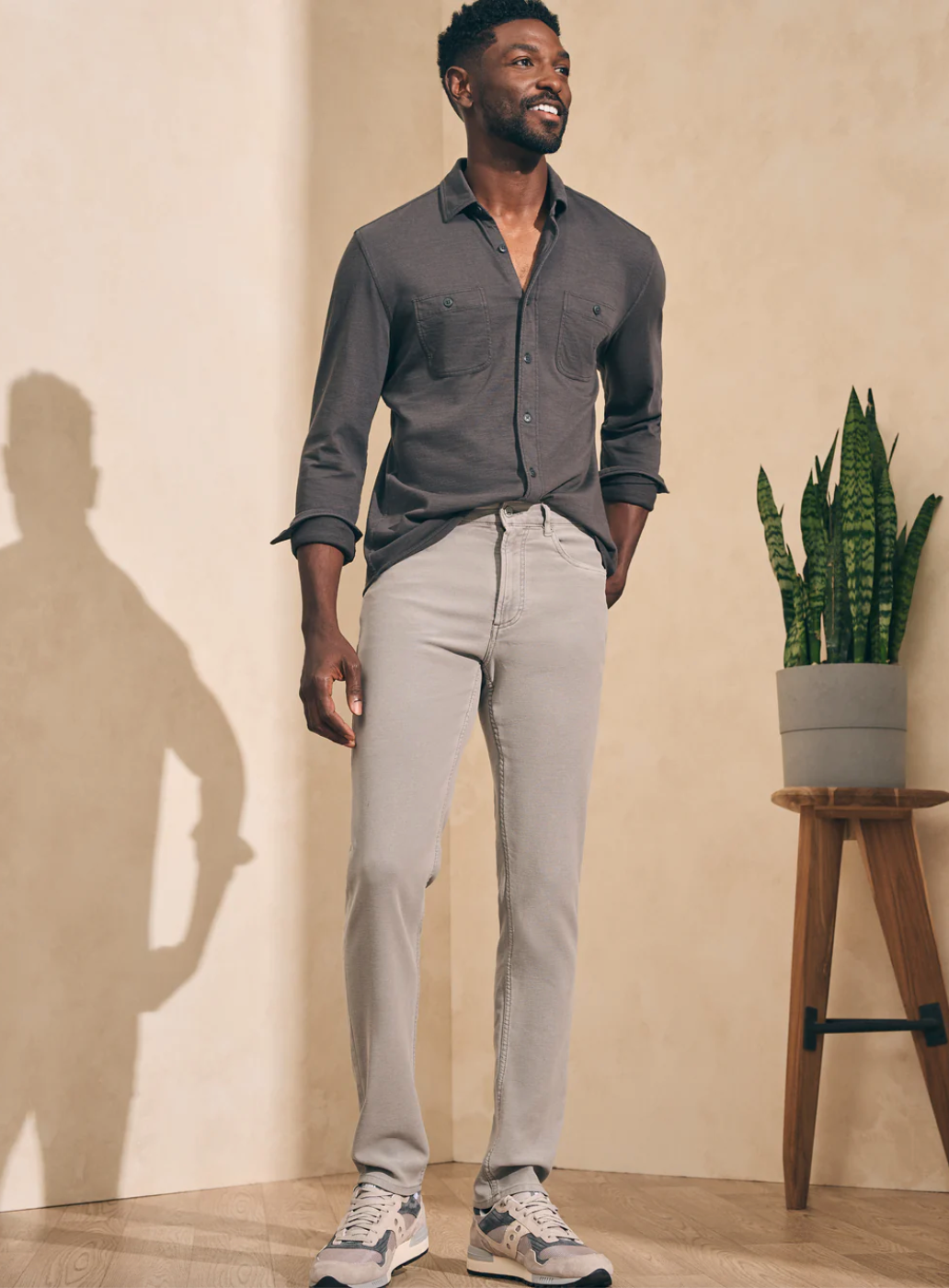 Knit Seasons Shirt-Washed Black