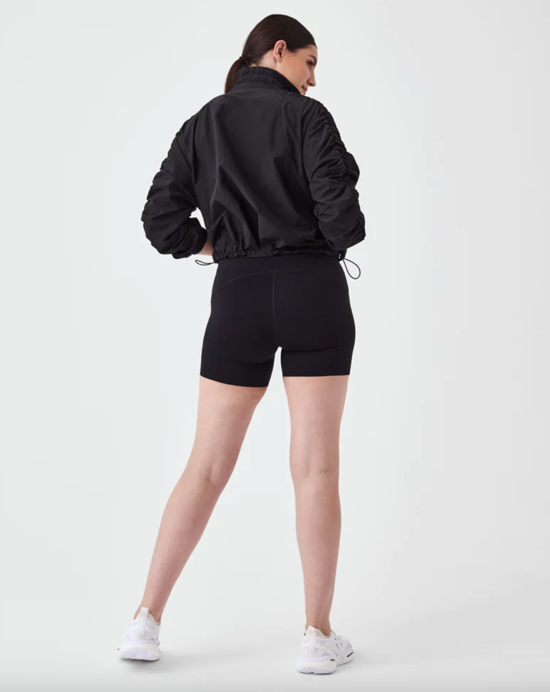 Organza Windbreaker-Black