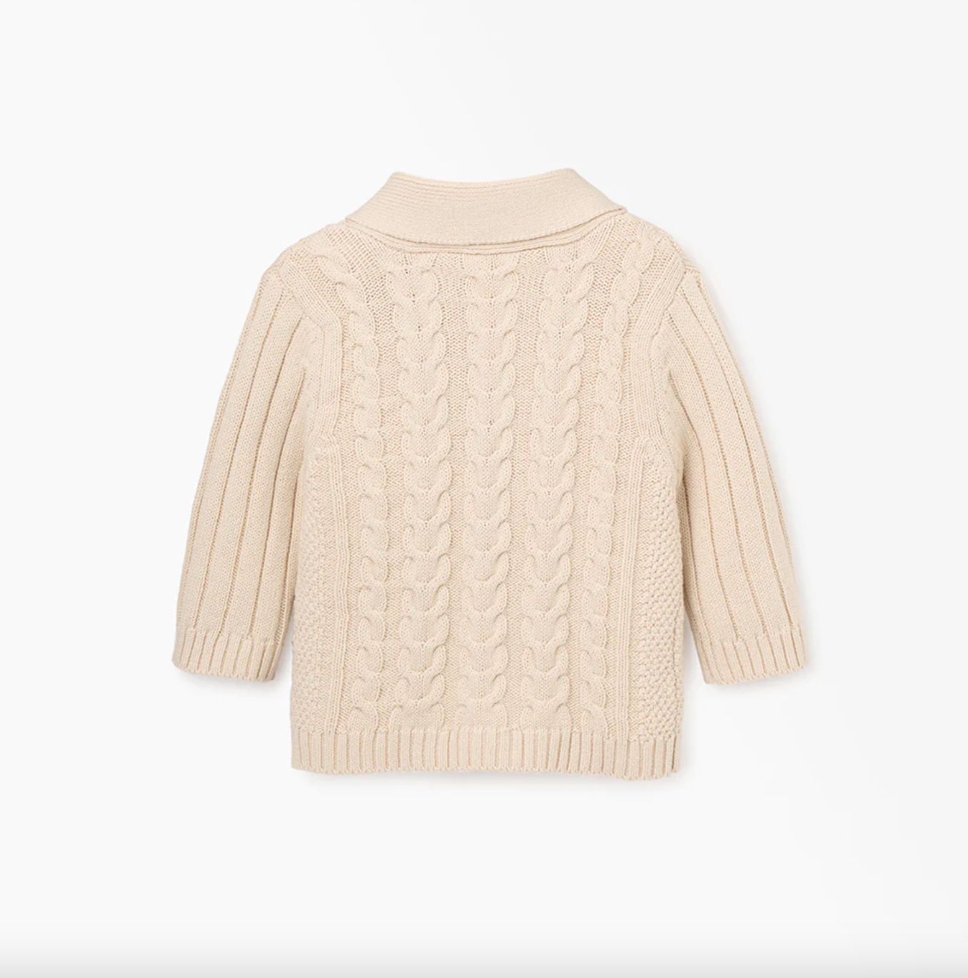 Horseshoe Cardigan-Beige